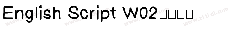 English Script W02字体转换